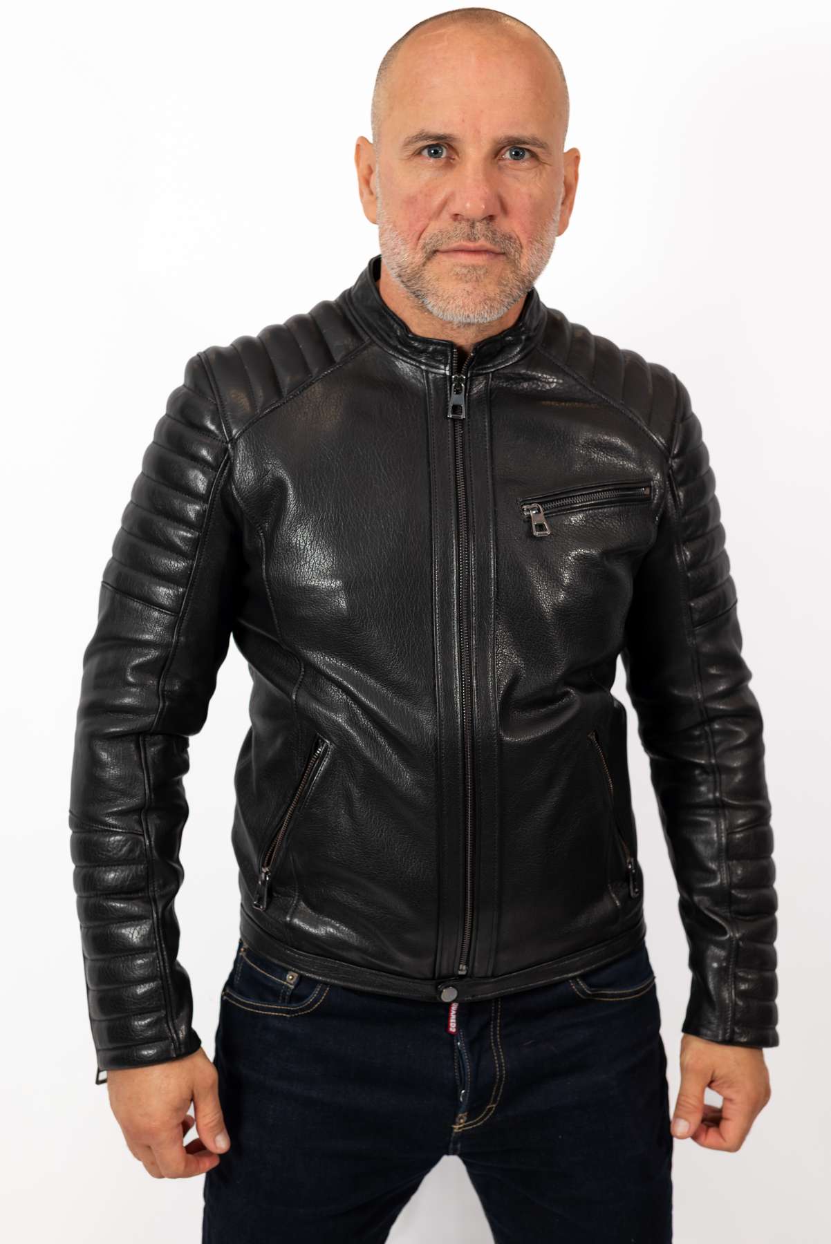 Men's leather jacket Dino type Biker