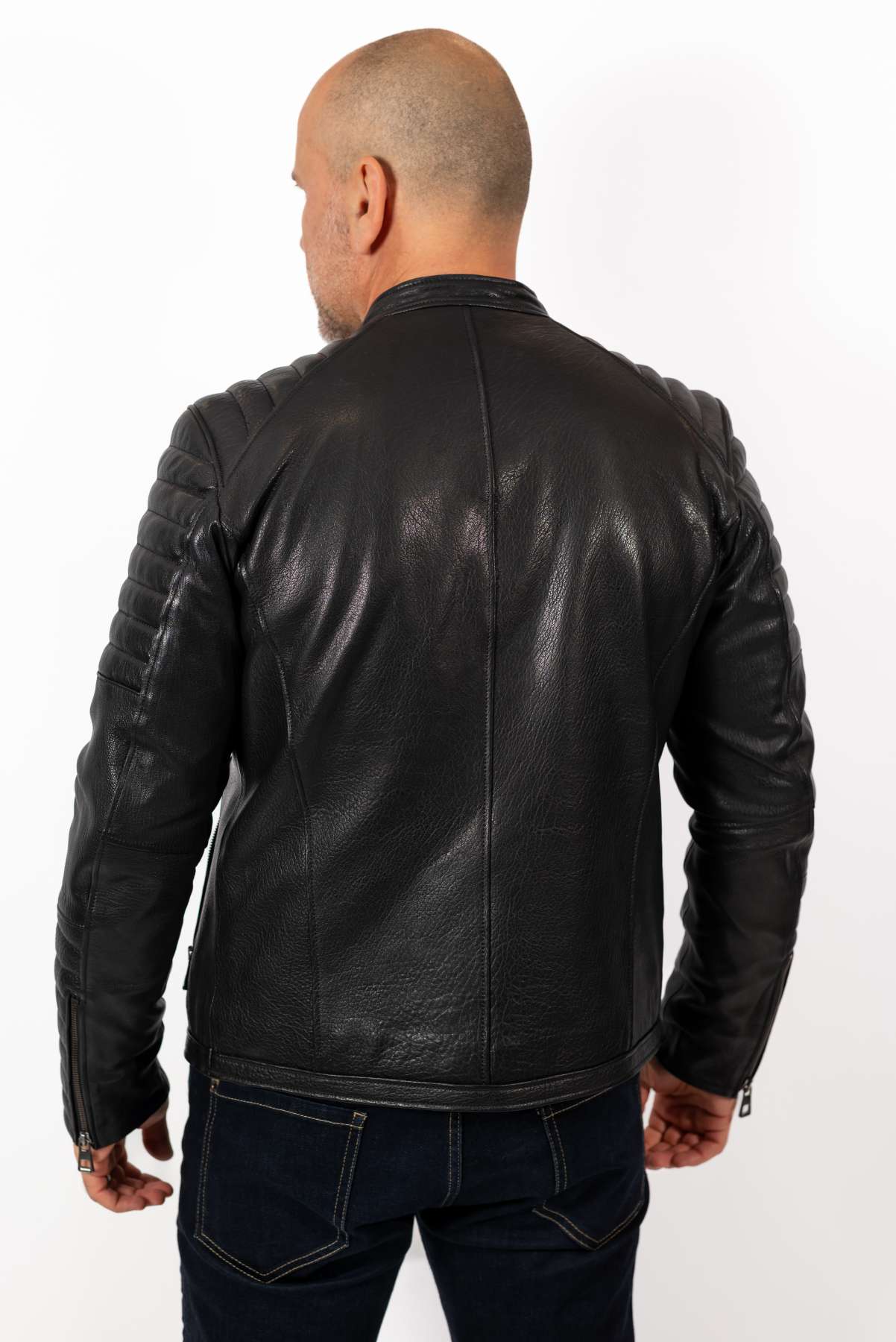 Men's leather jacket Dino type Biker