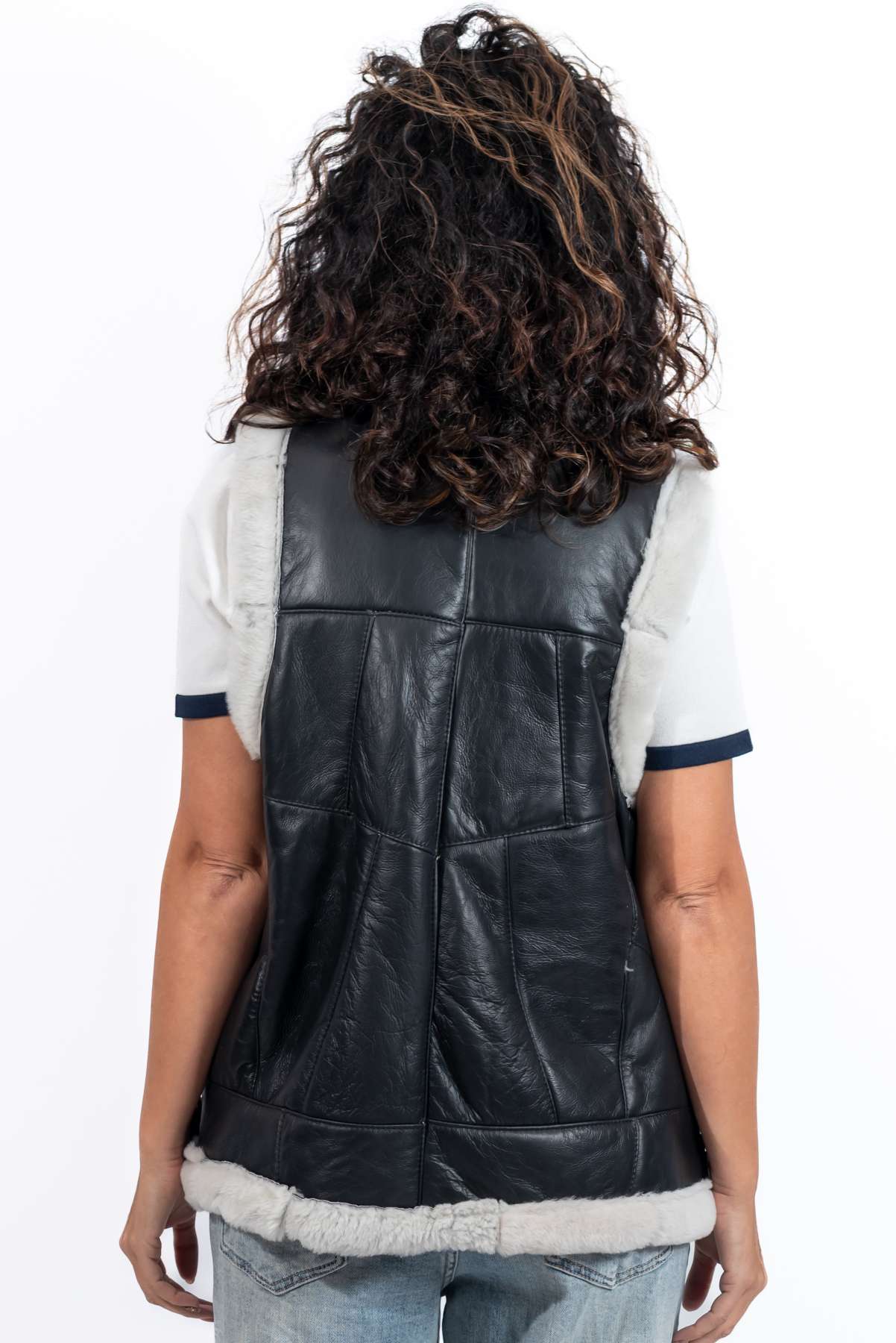 Women's warm vest Ani Black