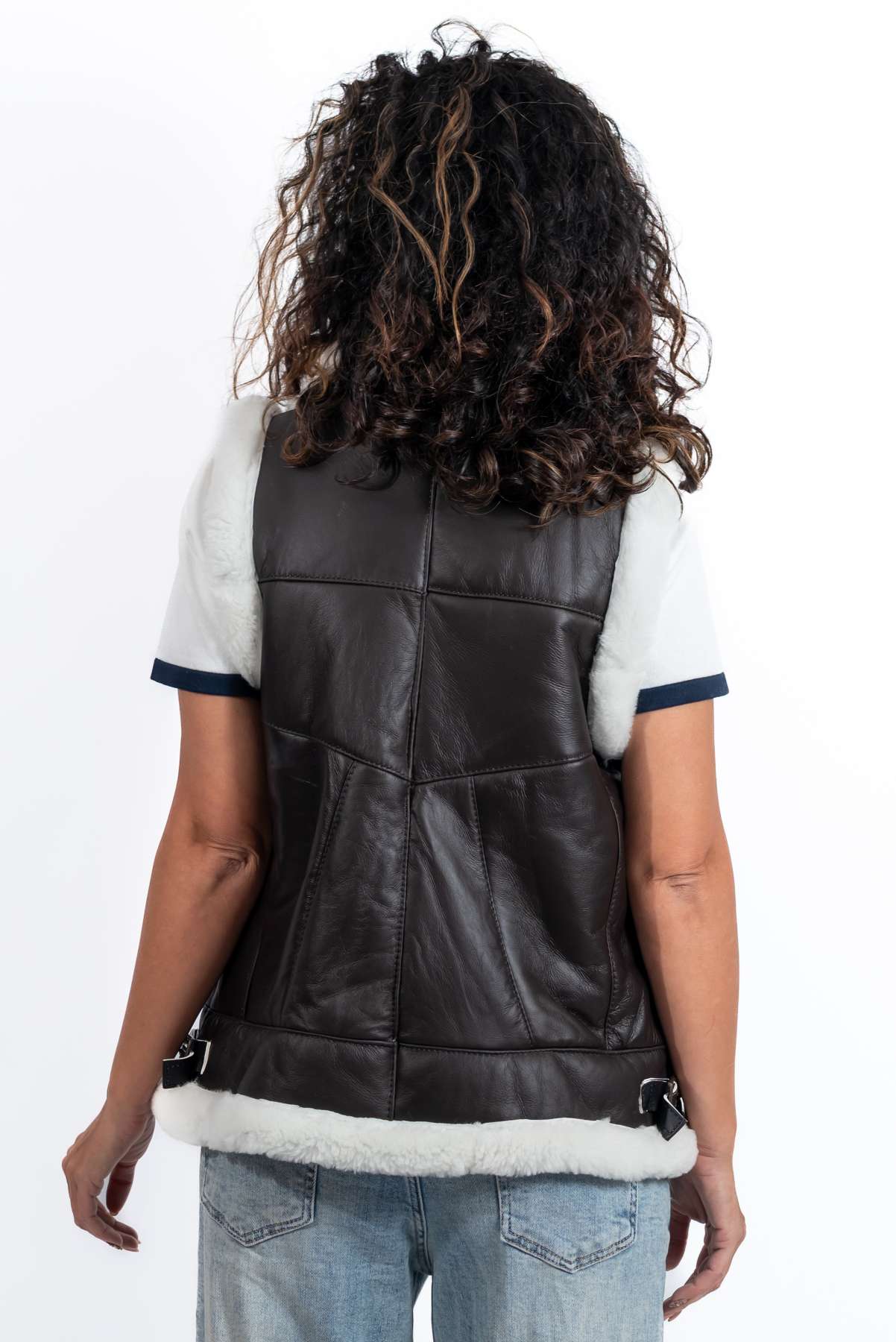 Women's warm vest Ani Brown