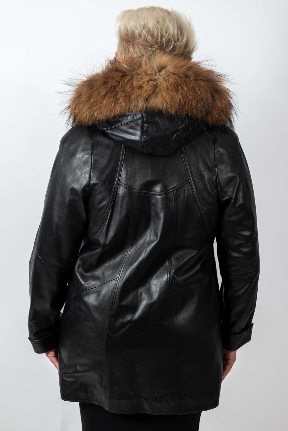 Women's winter leather jacket Siana