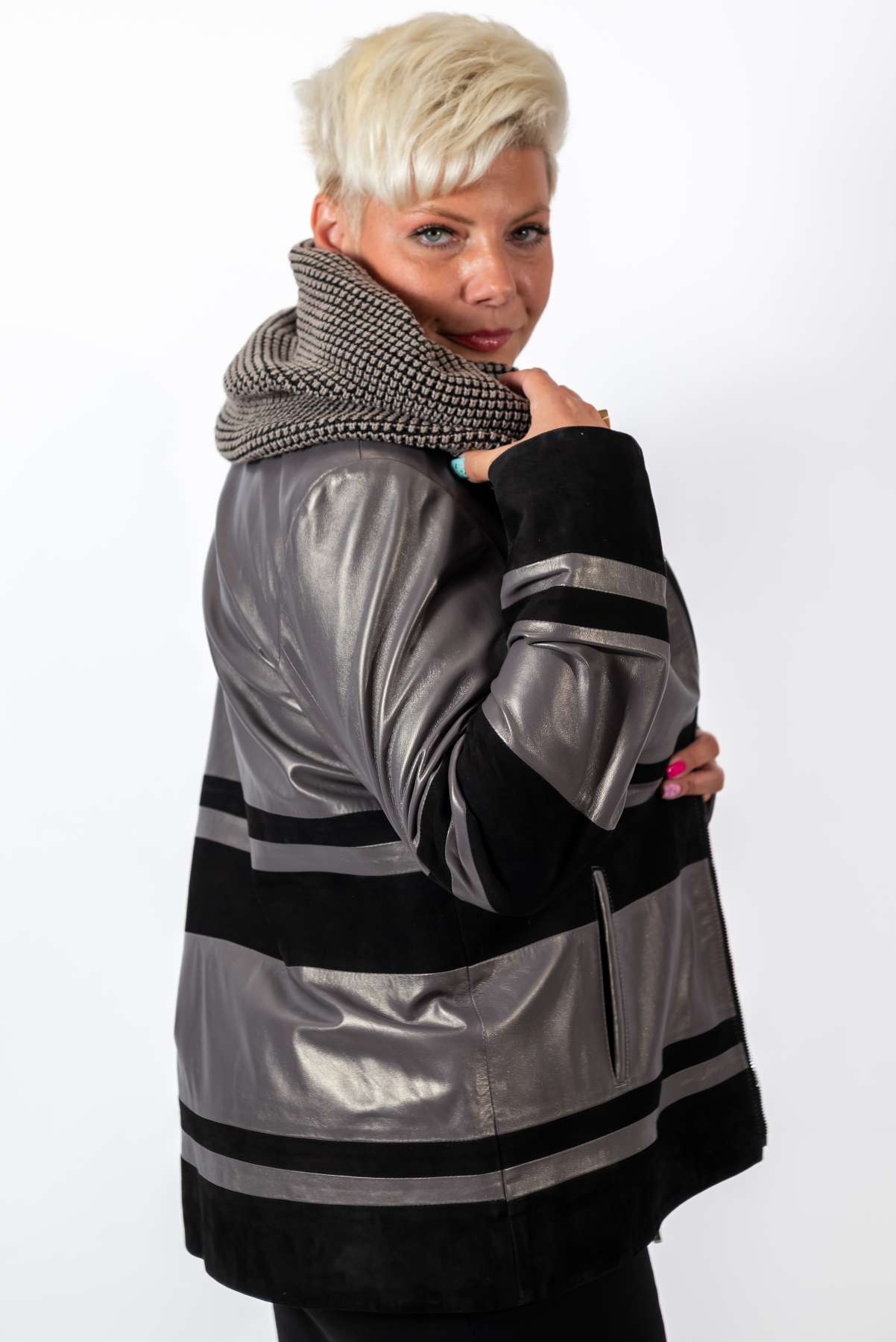 Women's leather coat Karina