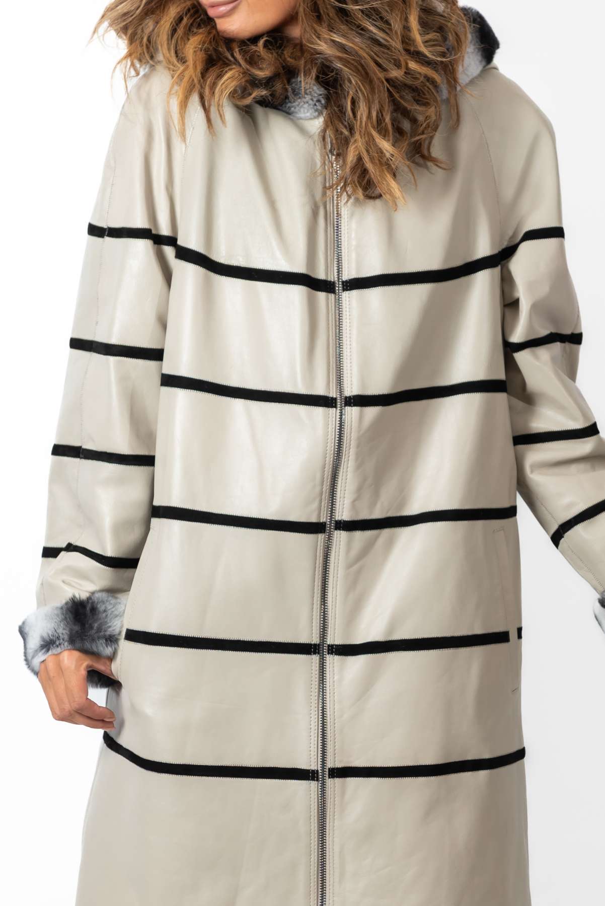 Women's leather coat Dara Double-Faced