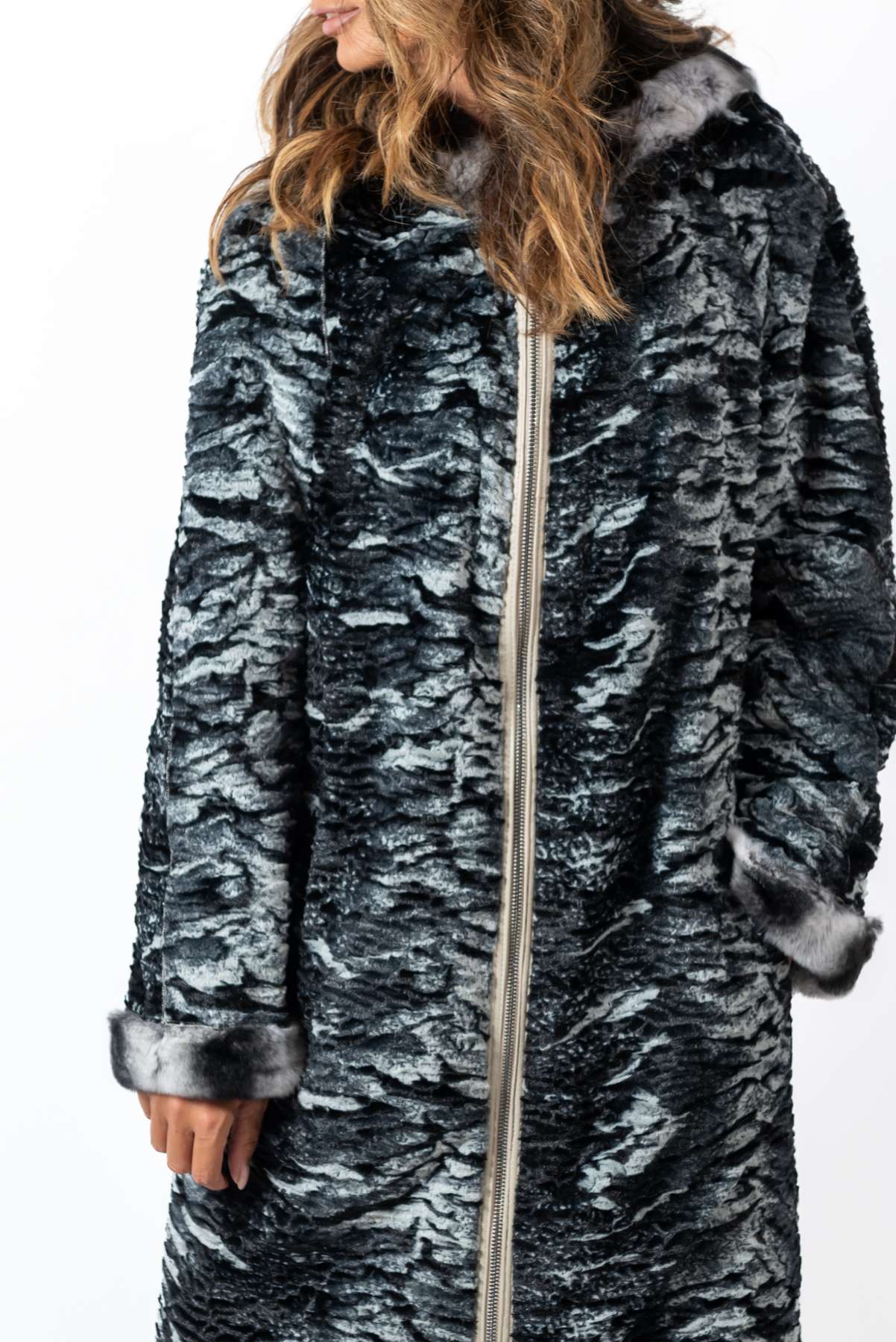 Women's leather coat Dara Double-Faced