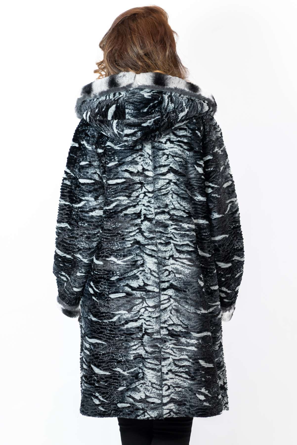 Women's leather coat Dara Double-Faced Black
