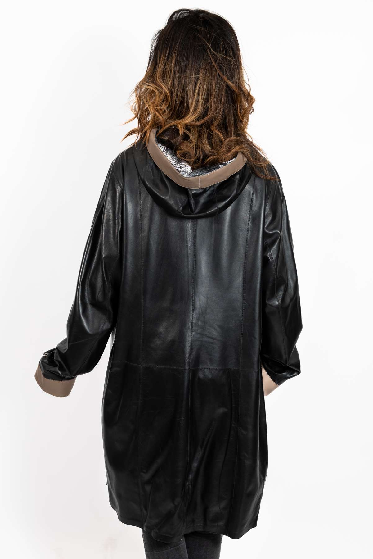 Women's leather coat Zhiselle Black