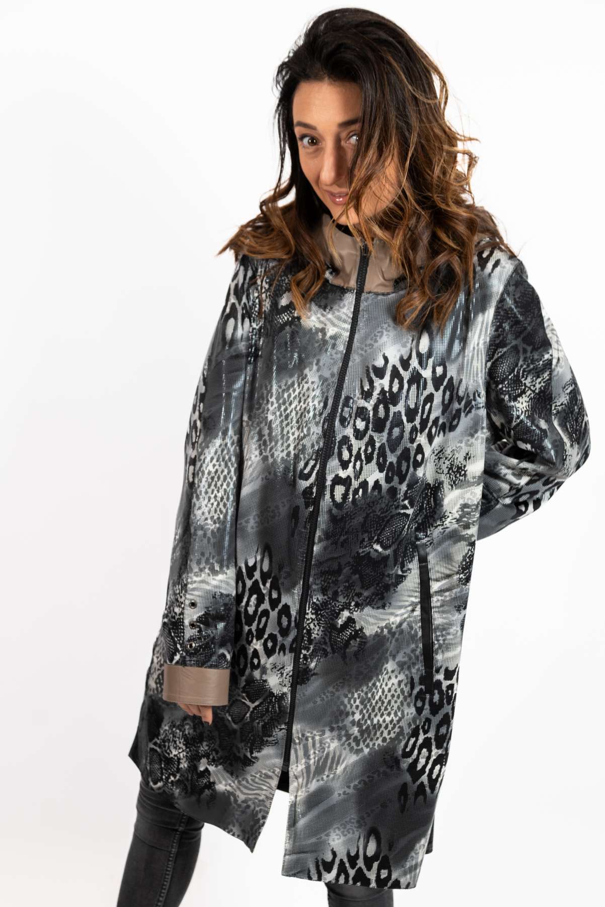 Women's leather coat Zhiselle Black
