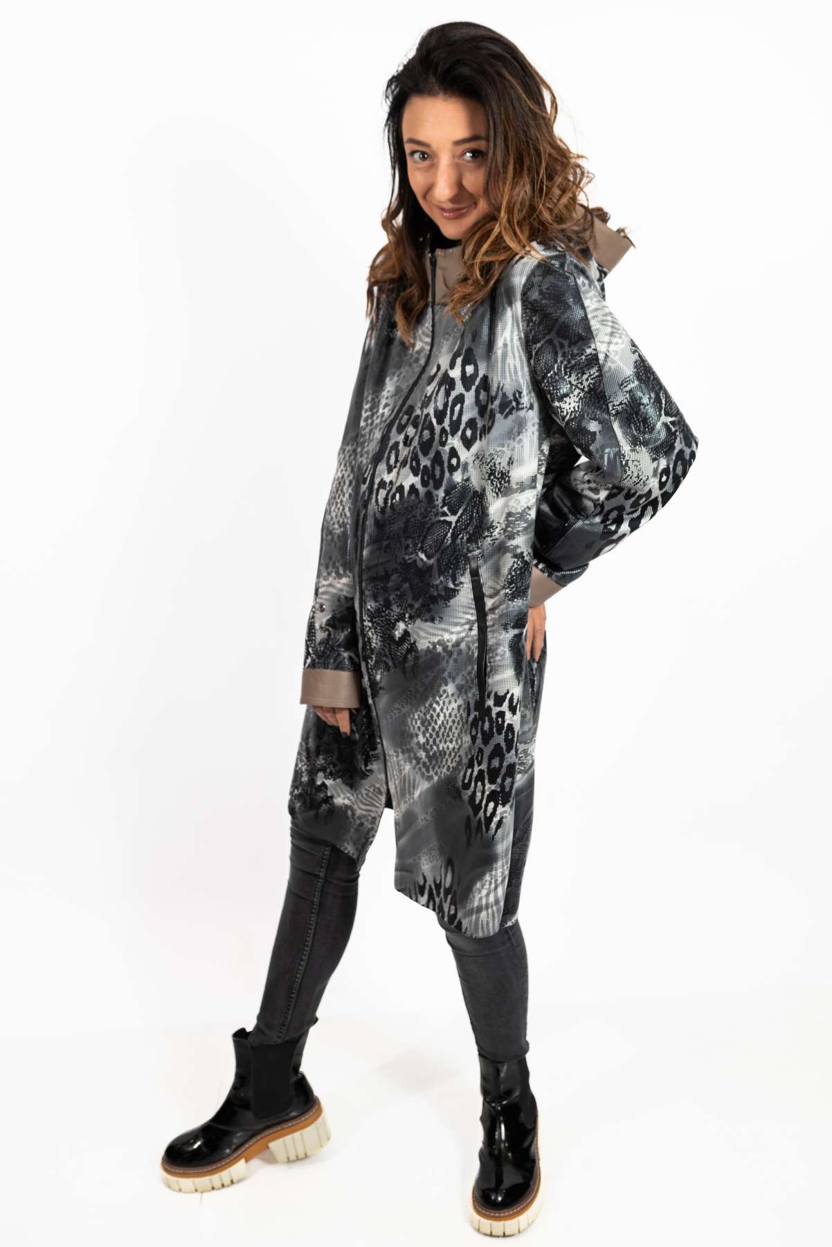 Women's leather coat Zhiselle Black
