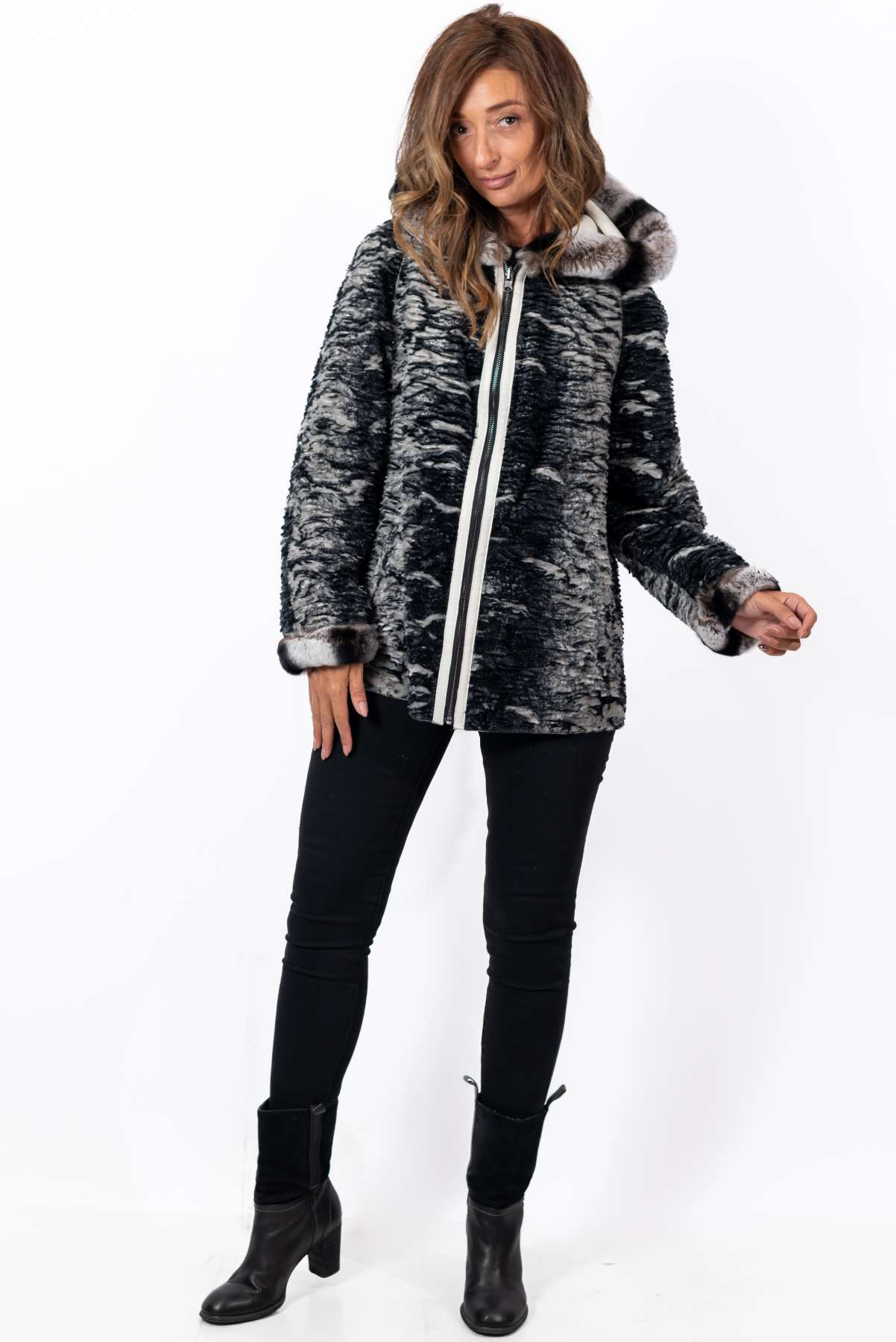Women's leather jacket Lilia Double-Faced
