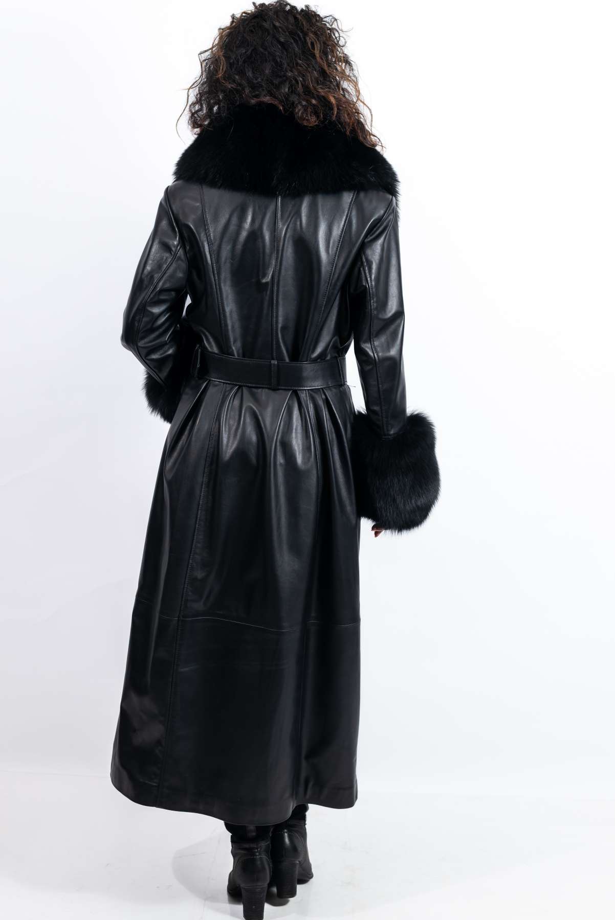 Women's leather coat Alexandra Black