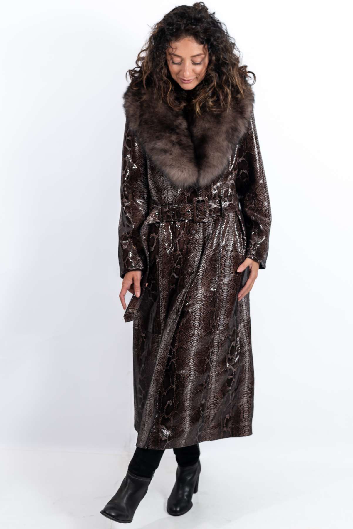 Women's leather coat Alexandra
