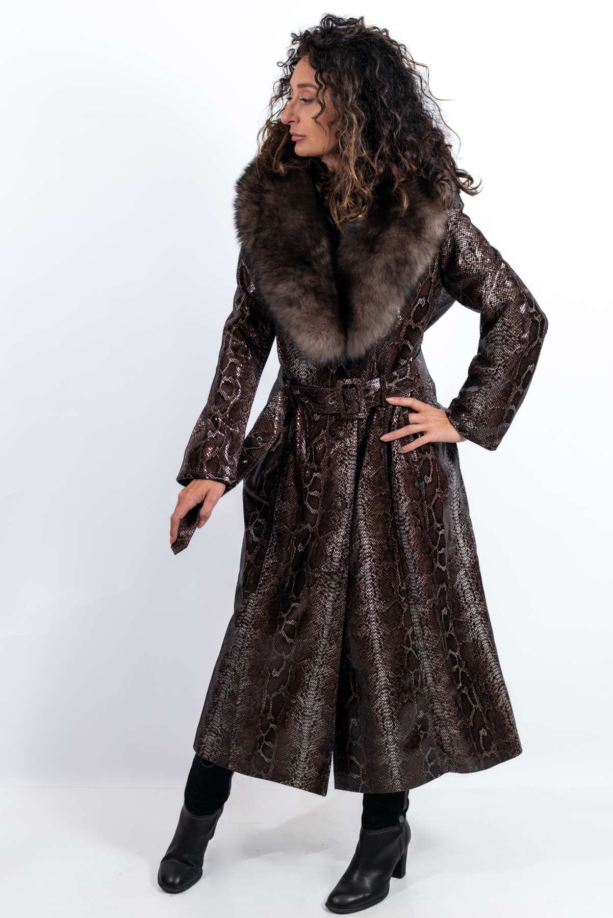 Women's leather coat Alexandra