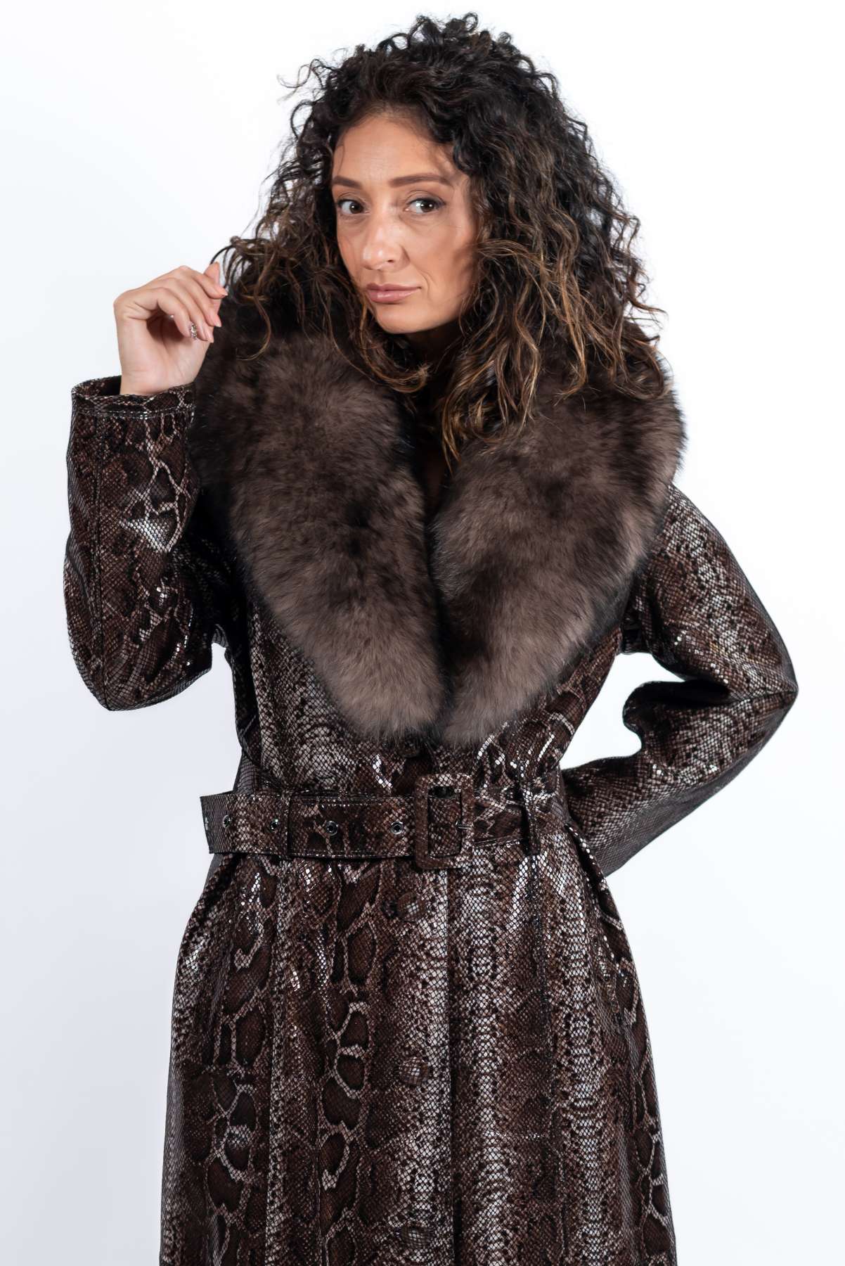 Women's leather coat Alexandra