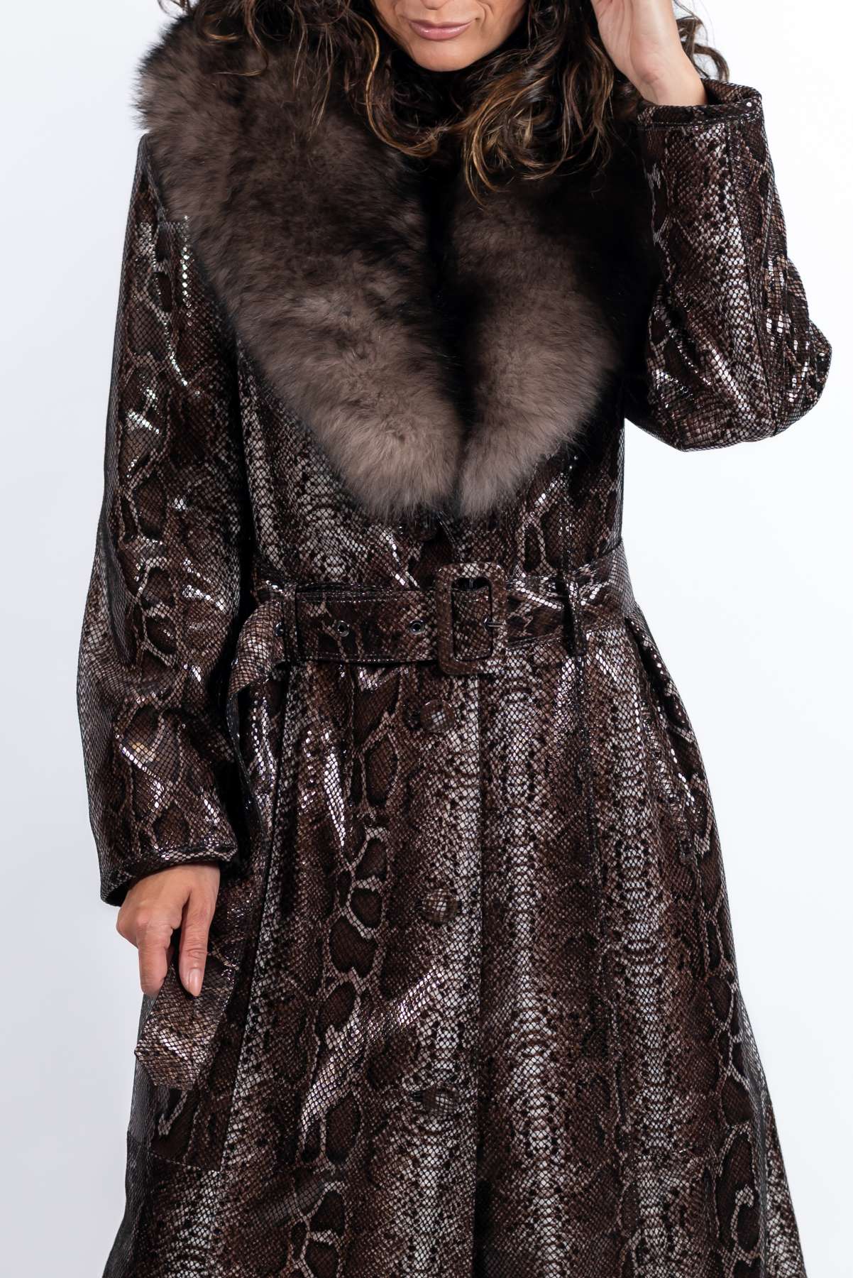 Women's leather coat Alexandra