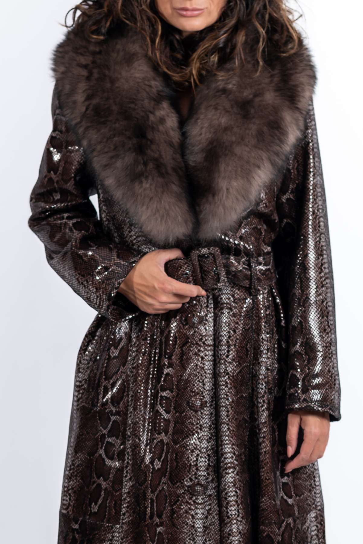Women's leather coat Alexandra