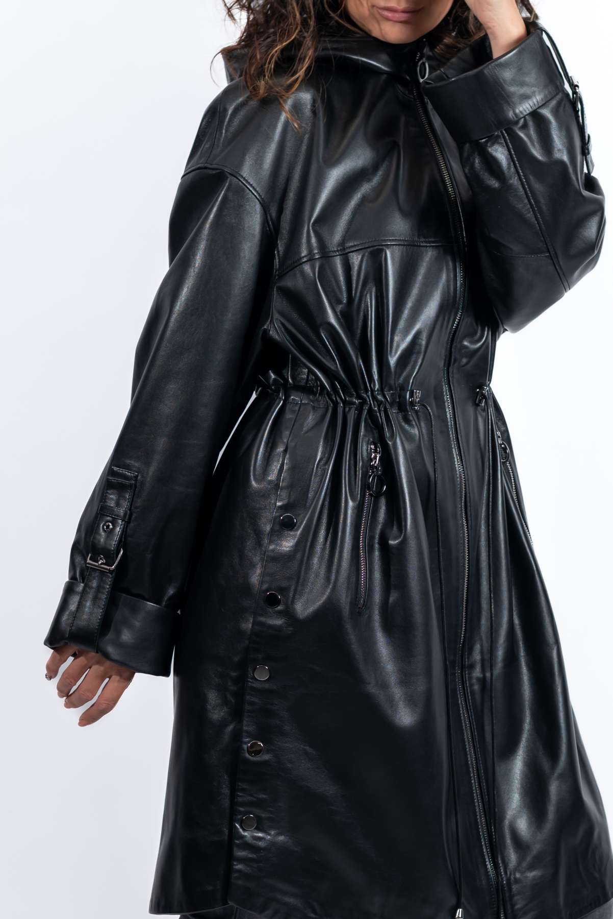 Women's leather coat Deyana
