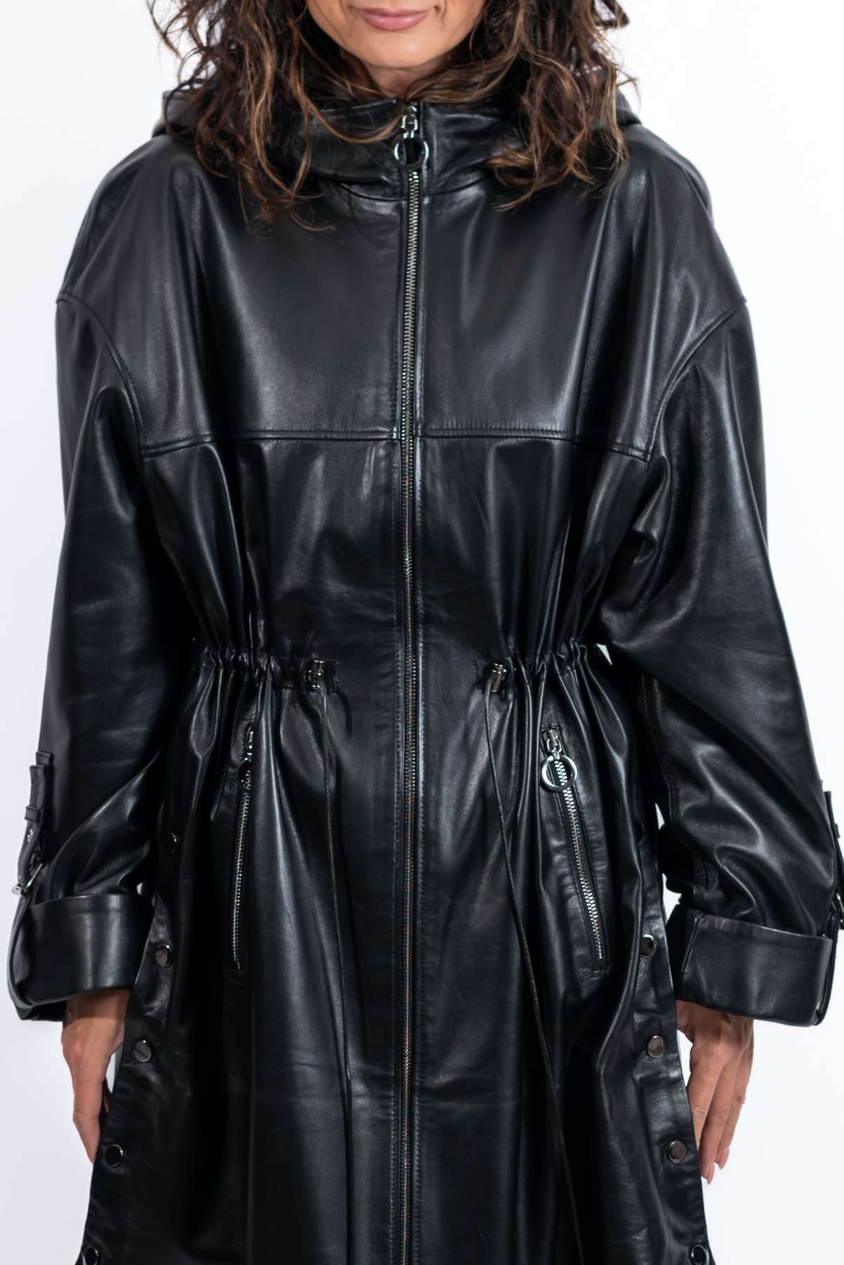 Women's leather coat Deyana