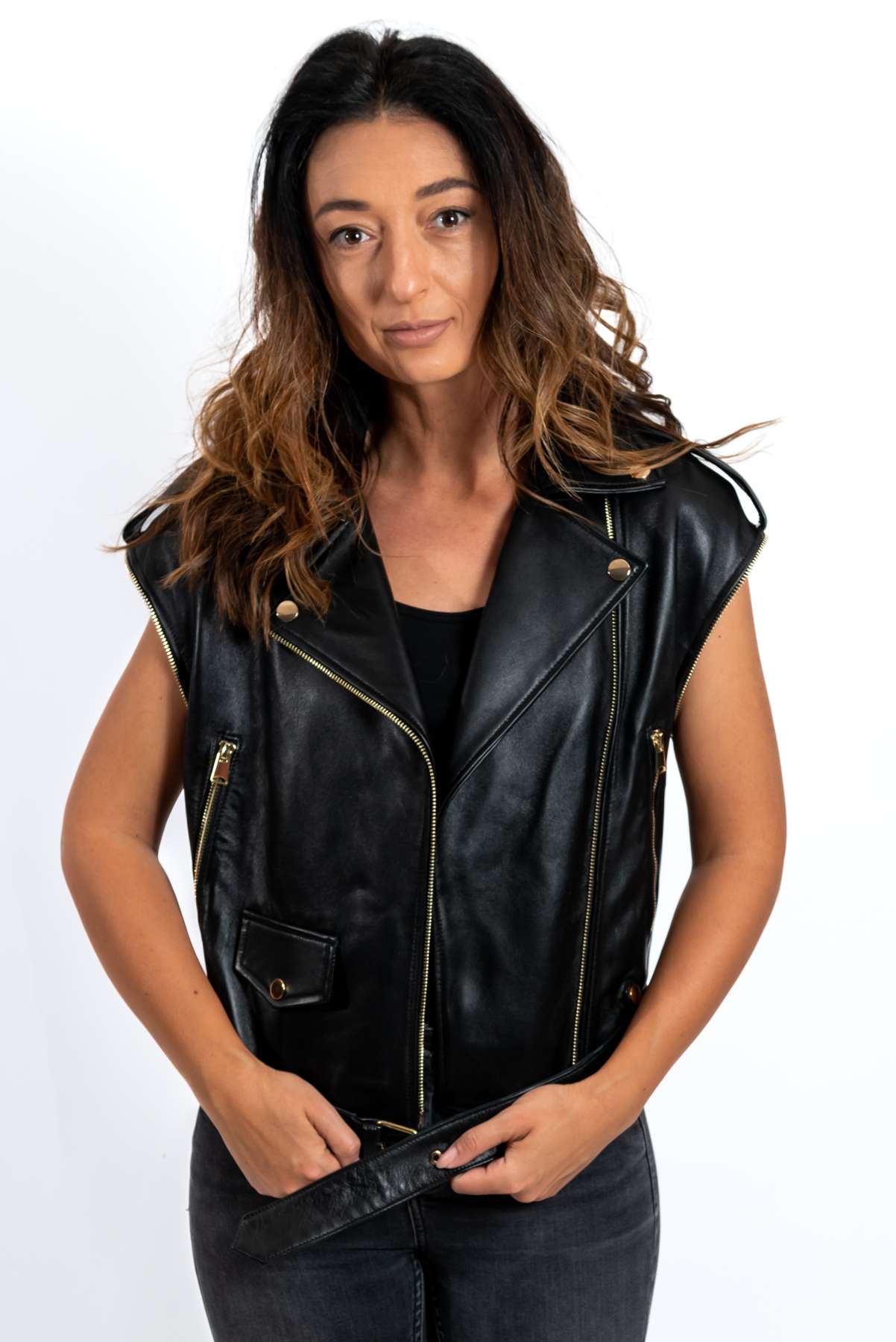 Women's leather jacket Antoaneta
