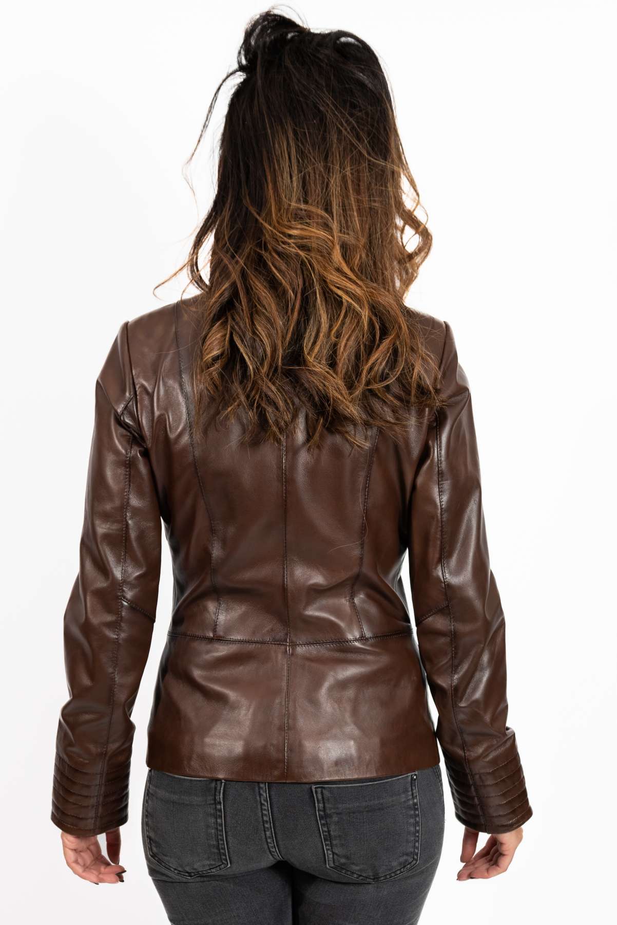 Women's leather jacket Alexa Brown