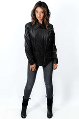Women's leather jacket Antonina