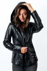 Women's leather jacket Alisa Black
