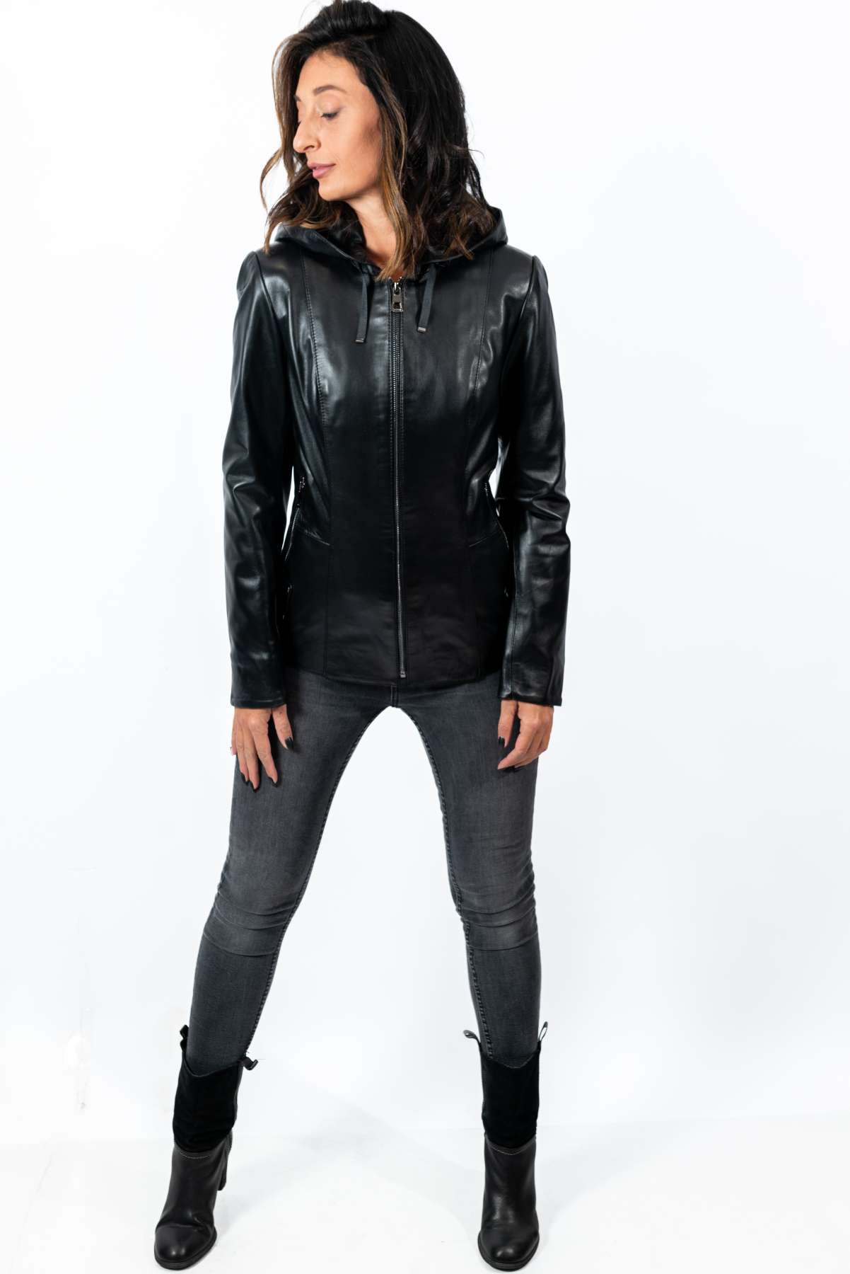 Women's leather jacket Alisa Black