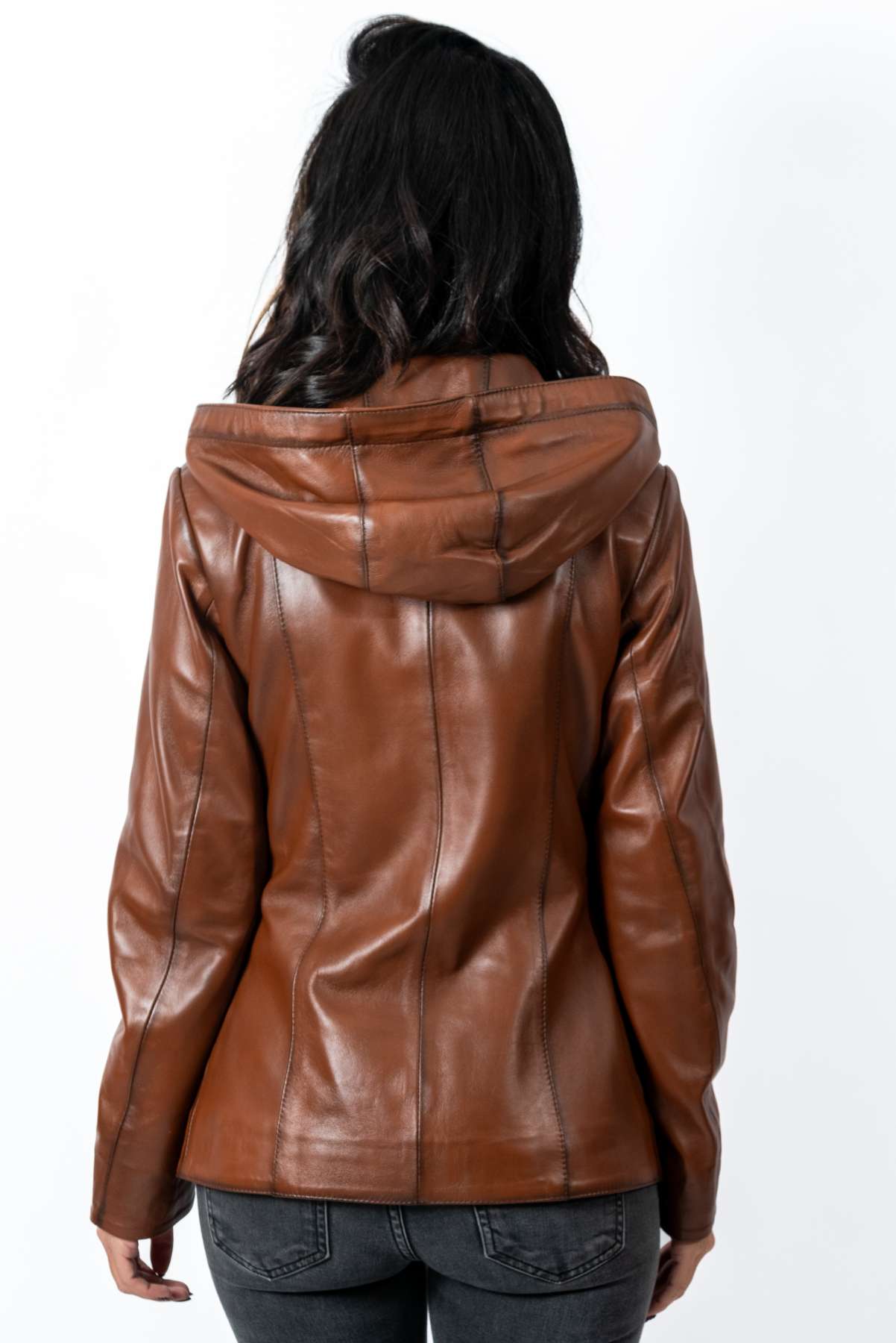 Women's leather jacket Alisa Brown
