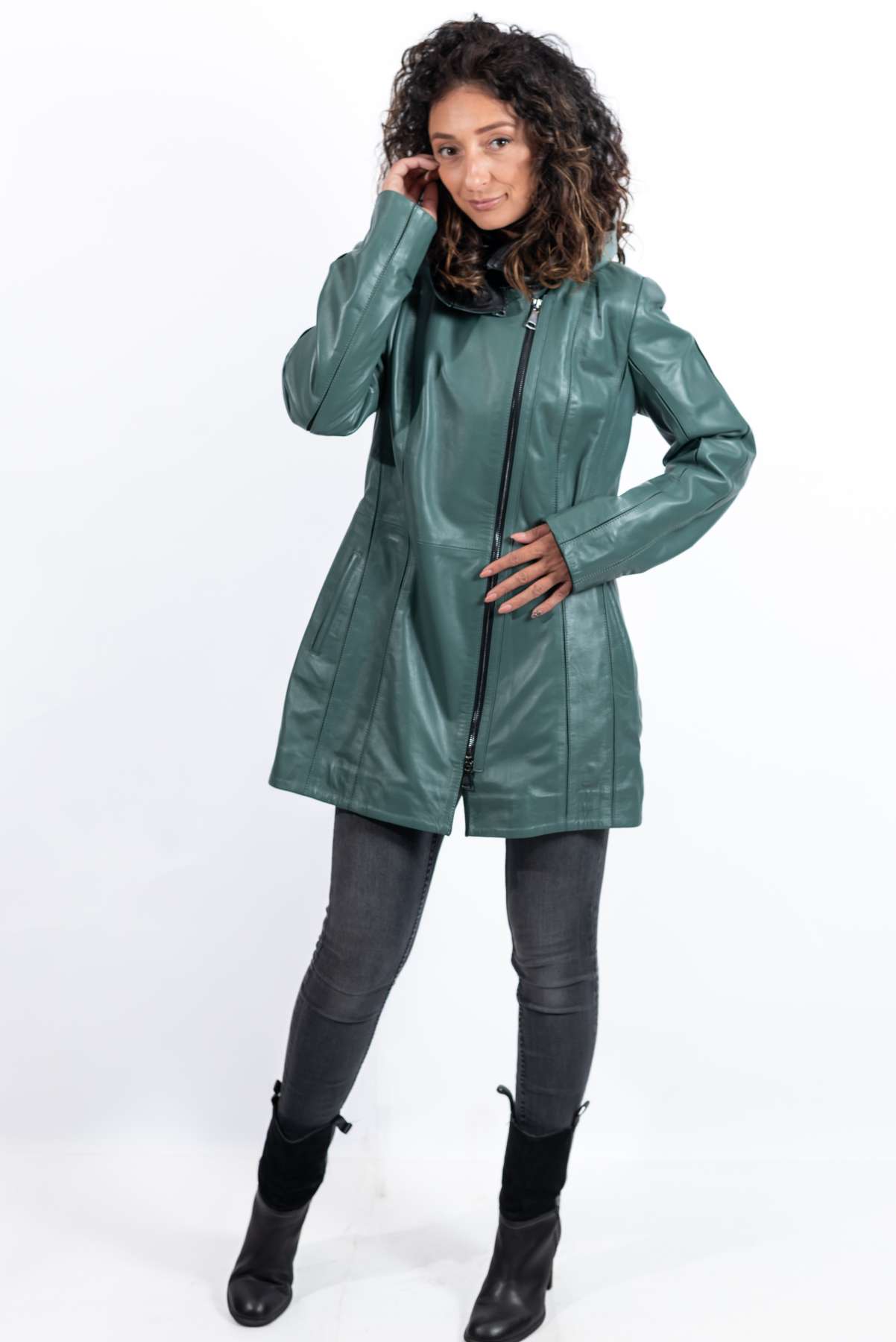 Women's leather jacket Zornitsa
