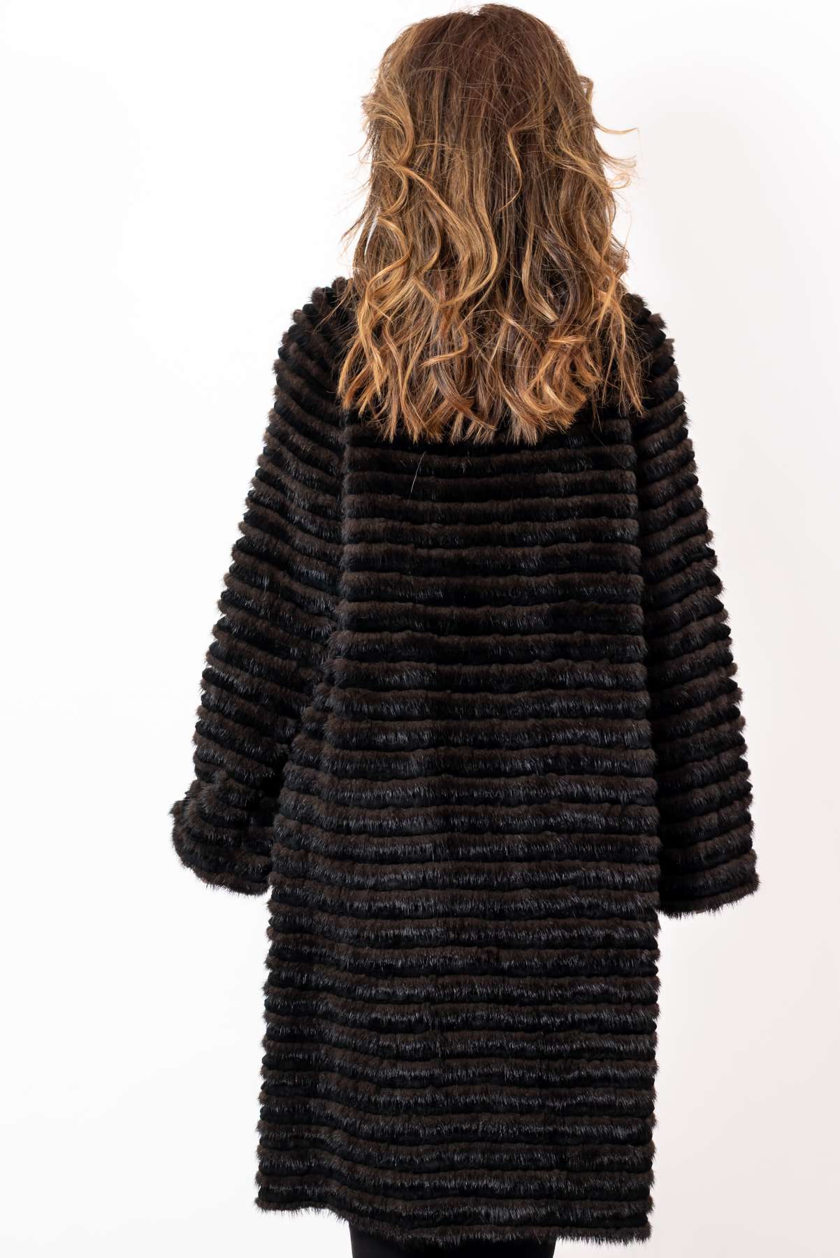 Women's exclusive coat from mink Dayana Brown