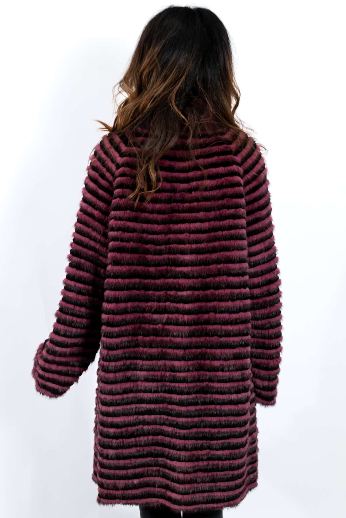 Women's exclusive coat from mink Dayana Powder