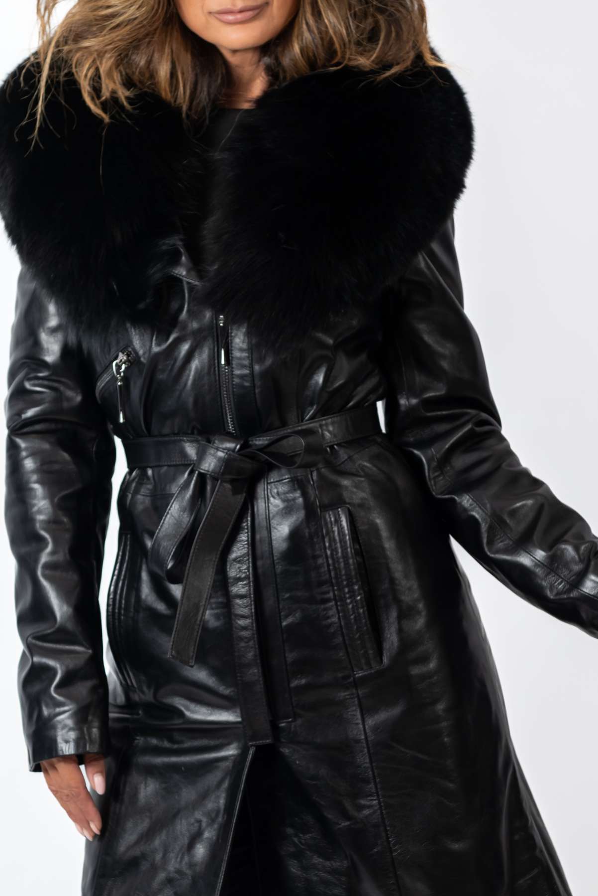 Women's leather coat Alice