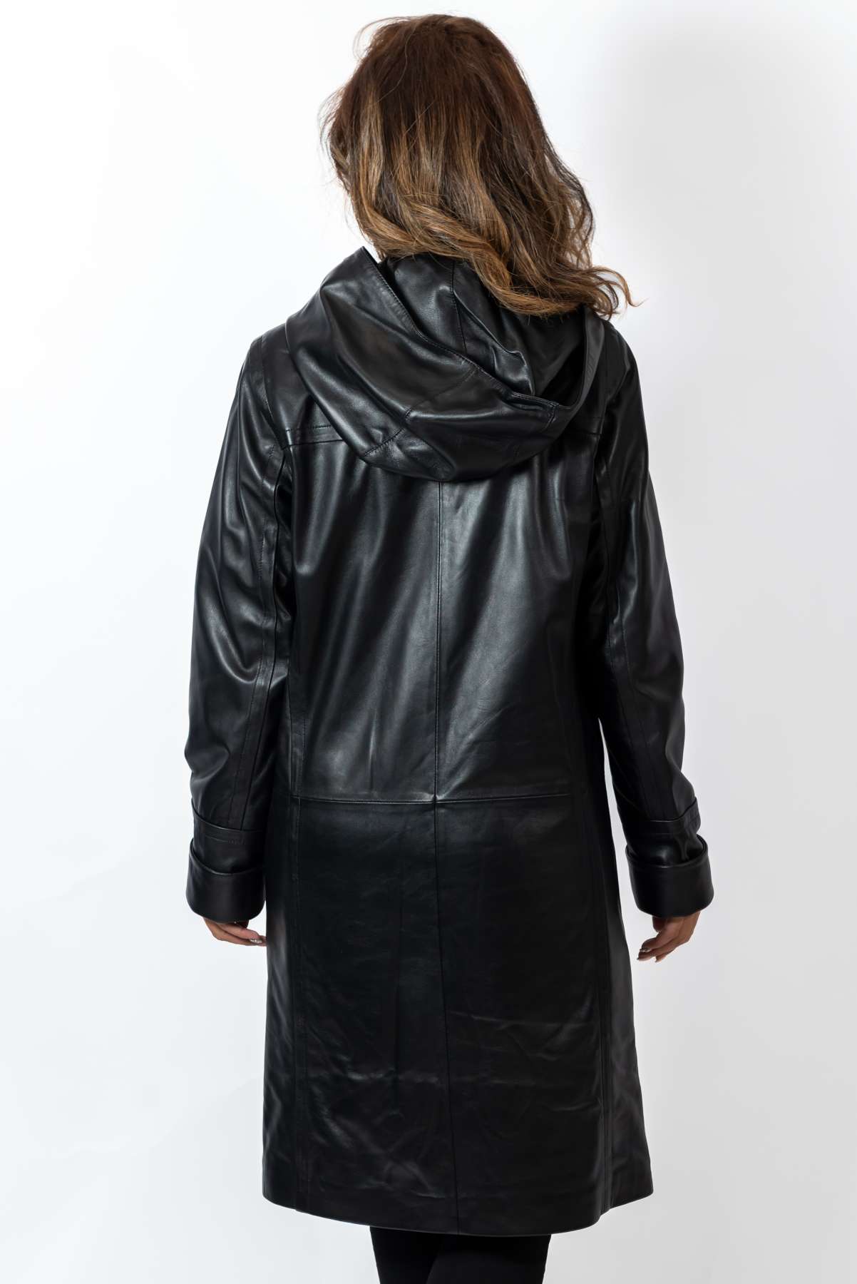 Women's leather coat Elisaveta