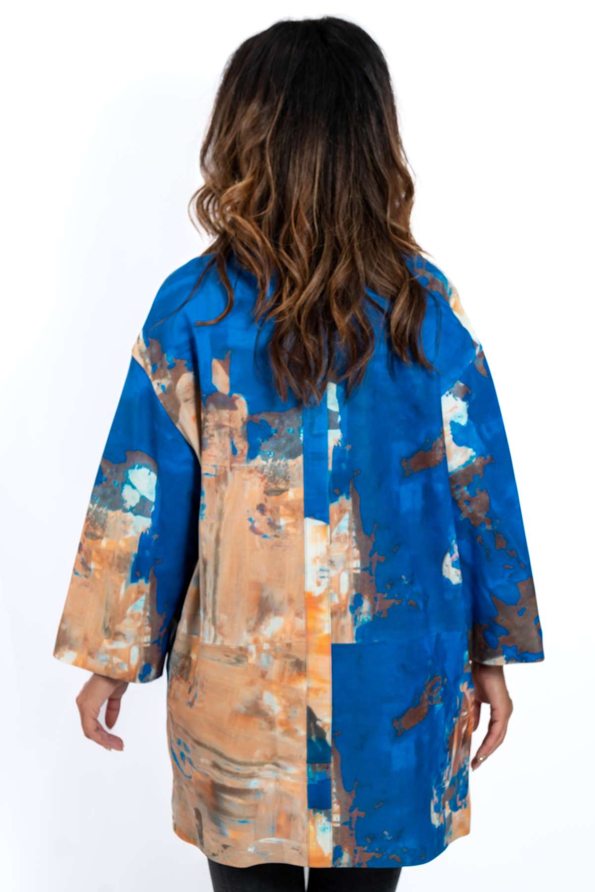 Women's leather coat Anita Melange