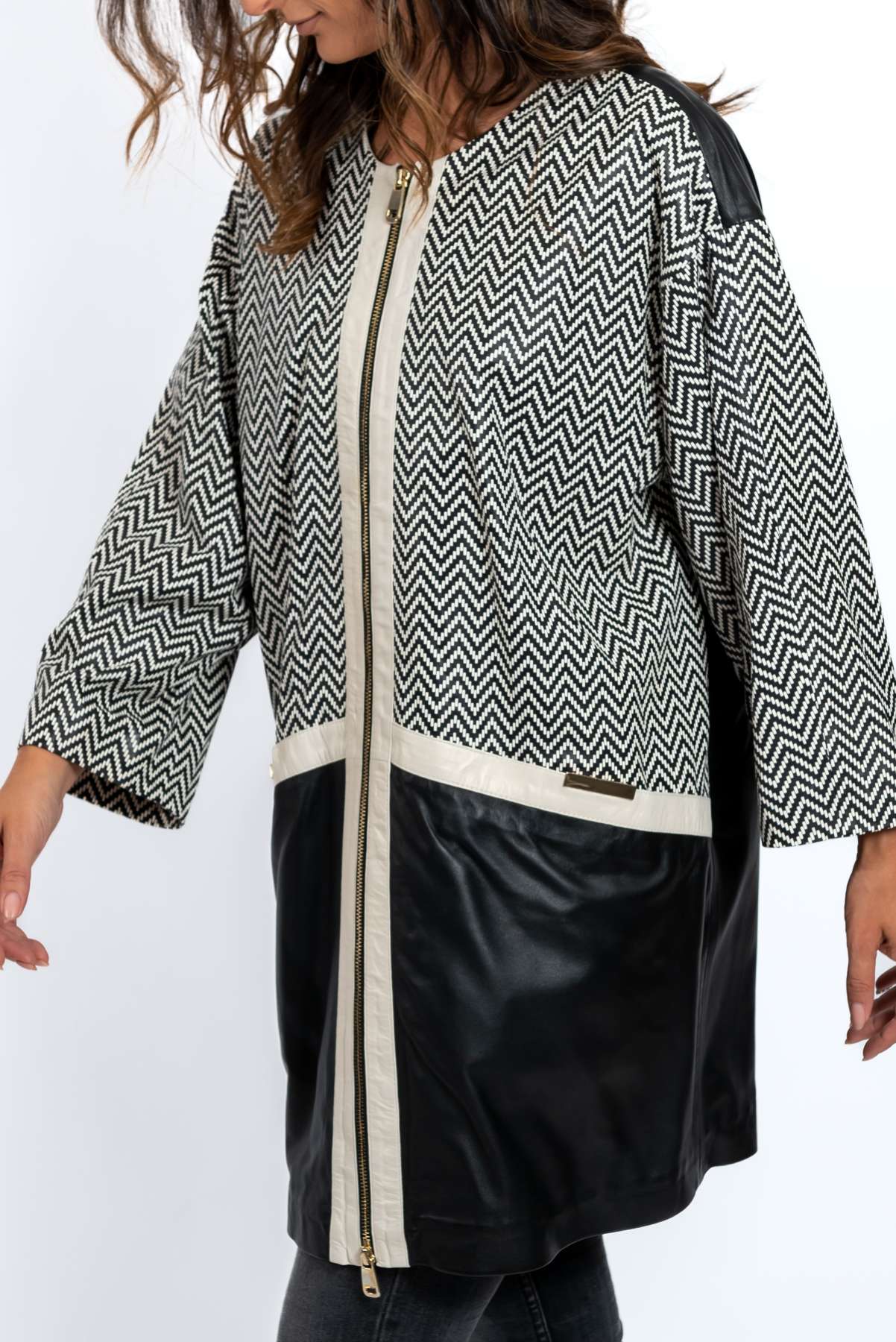 Women's leather coat Anita Black