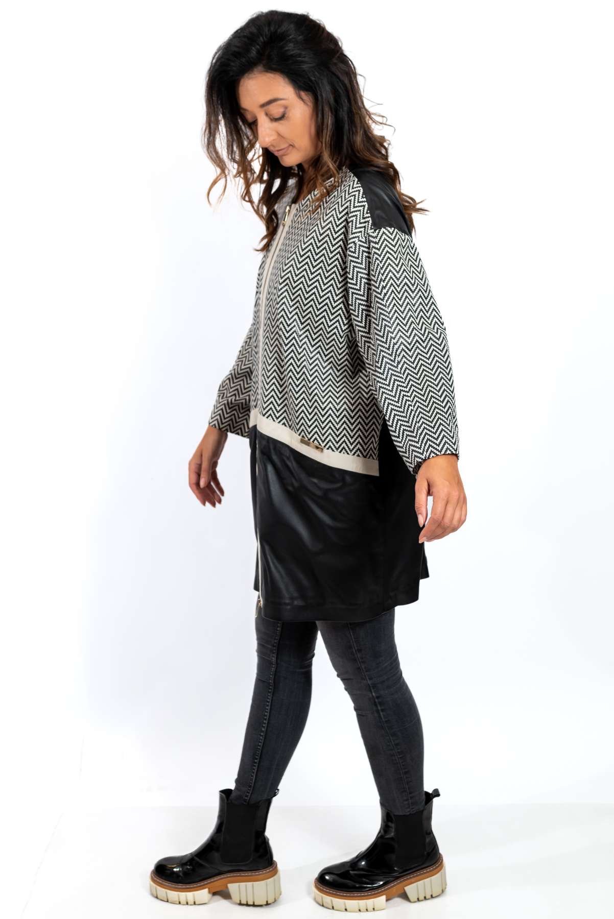 Women's leather coat Anita Black