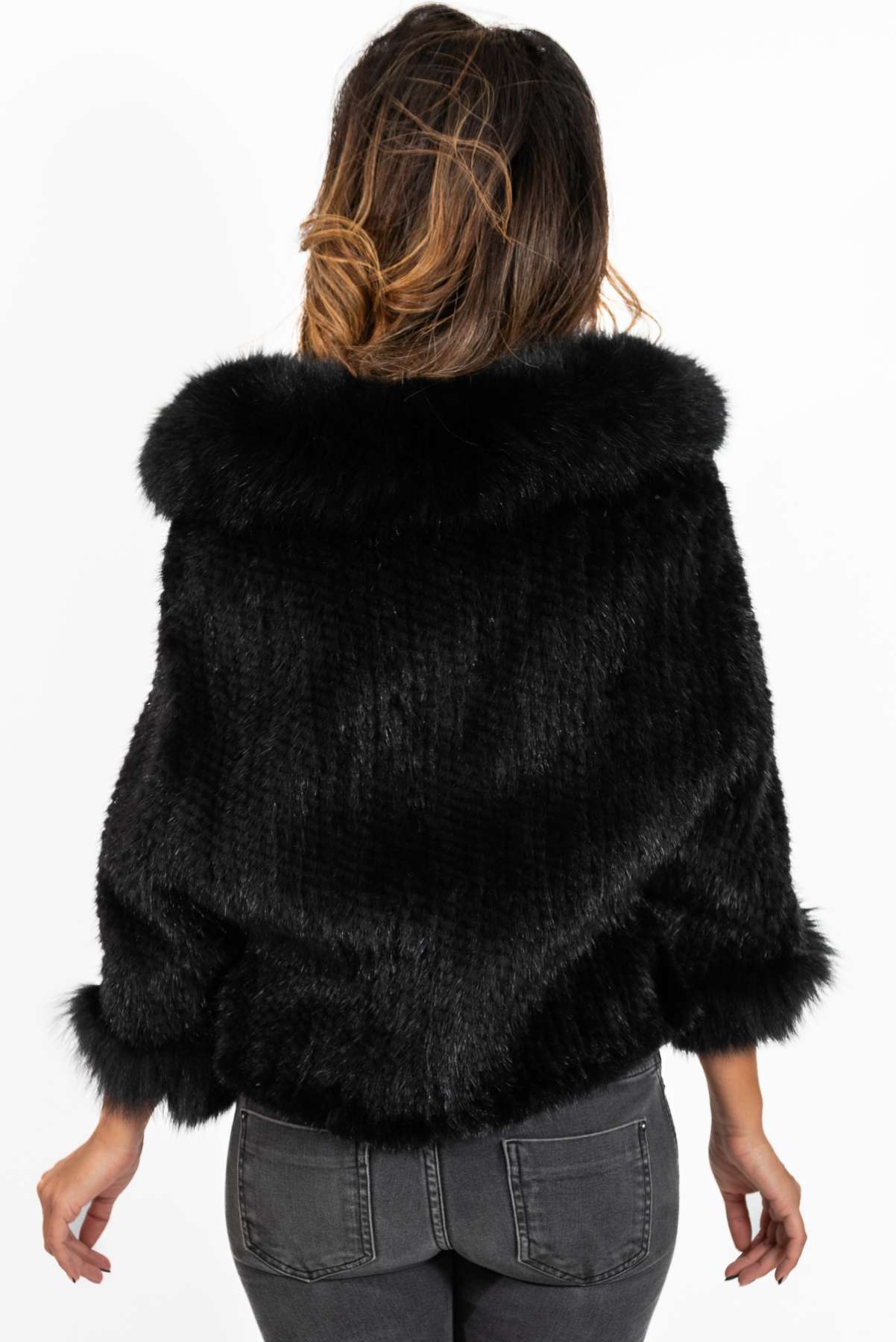 Women's exclusive mink coat Divna Black
