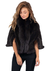 Women's exclusive mink coat Divna Brown