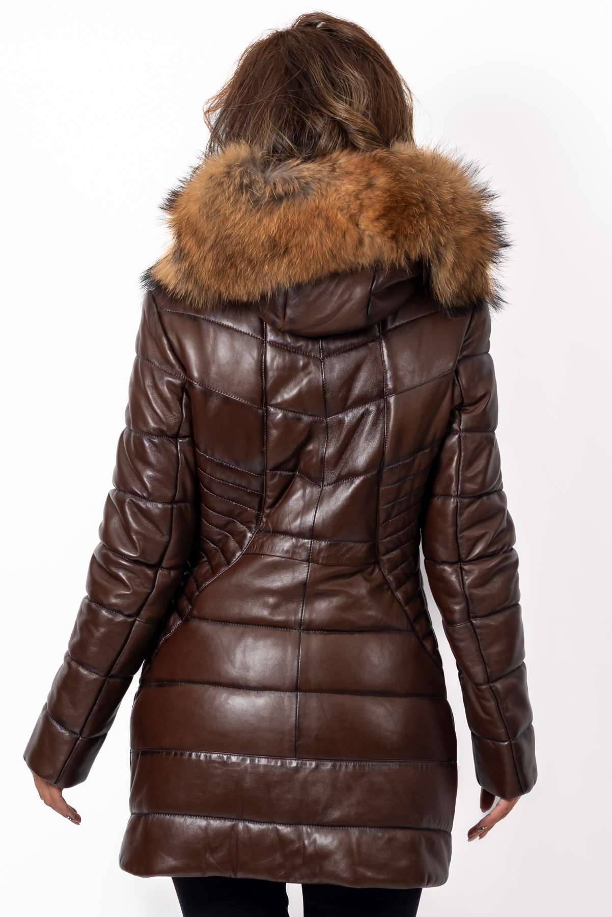 Women's winter leather jacket Teya Short
